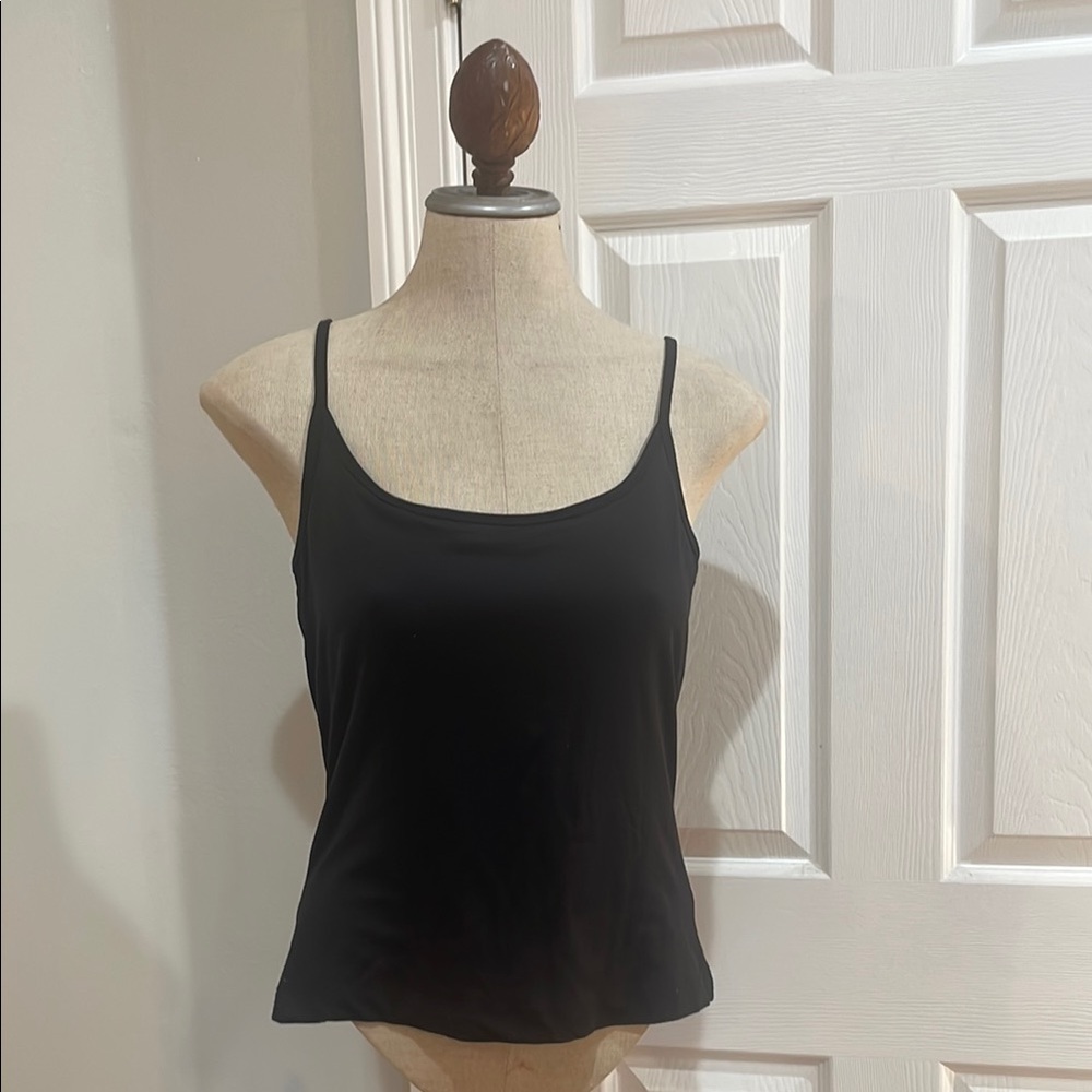 Valerie Separates cami Black Spaghetti Strap stretch Camisole Top shelf bra PL